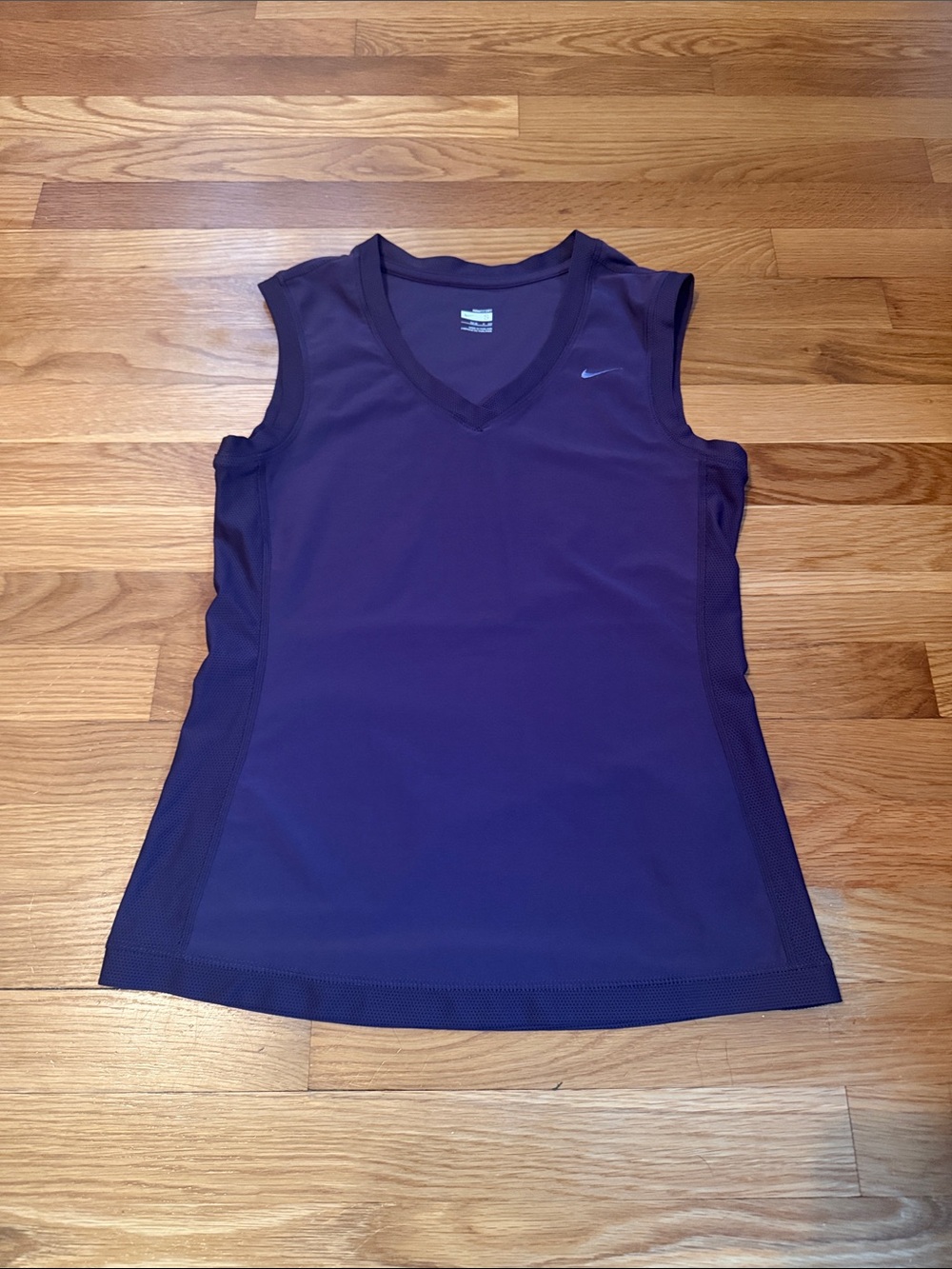 Nike Women's Deep Purple V-Neck Performance Tank